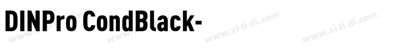 DINPro CondBlack字体转换